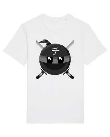 Black ninja emoticon CHI symbol White