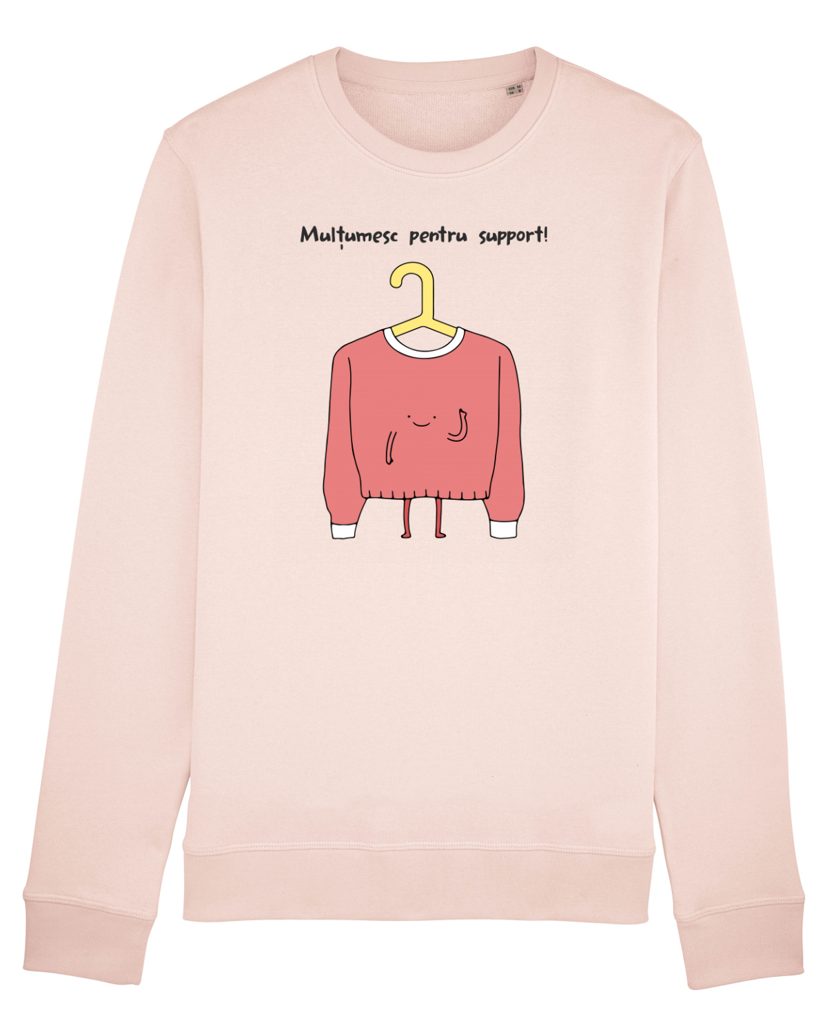 Bluză mânecă lungă Unisex Rise Candy Pink
