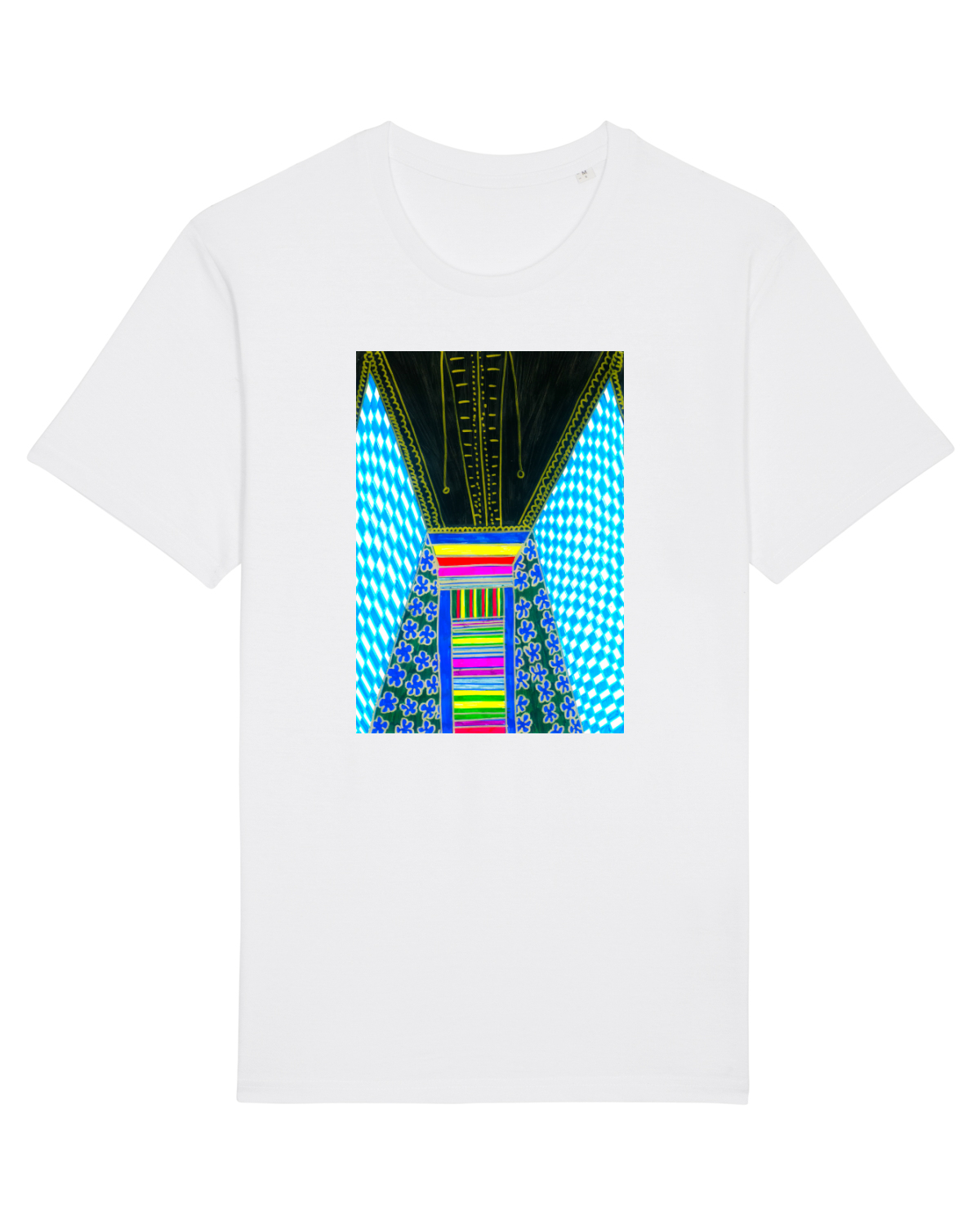 Tricou mânecă scurtă Unisex Rocker White
