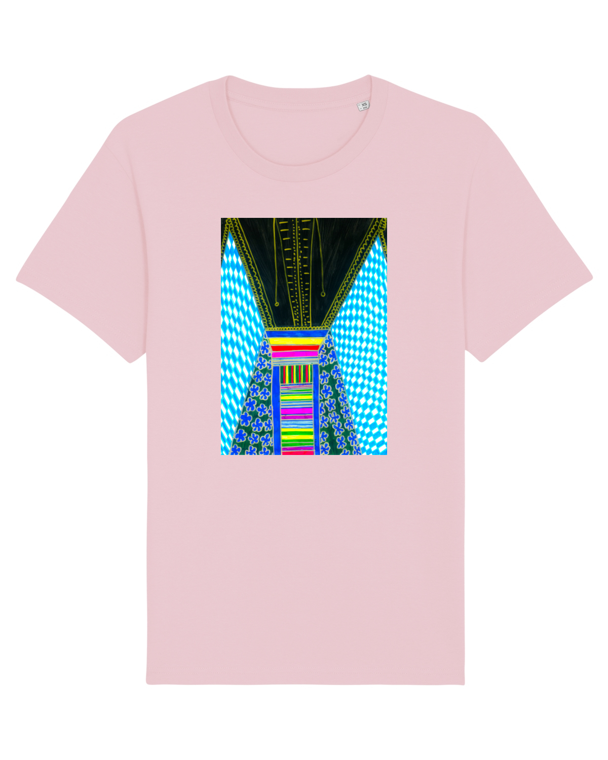 Tricou mânecă scurtă Unisex Rocker Cotton Pink