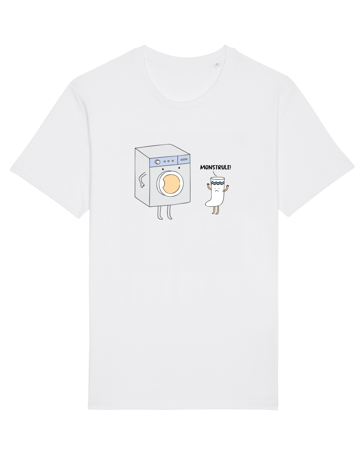 Tricou mânecă scurtă Unisex Rocker White