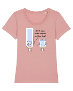 PRESIUNE Tricou mânecă scurtă guler larg fitted Damă Expresser
