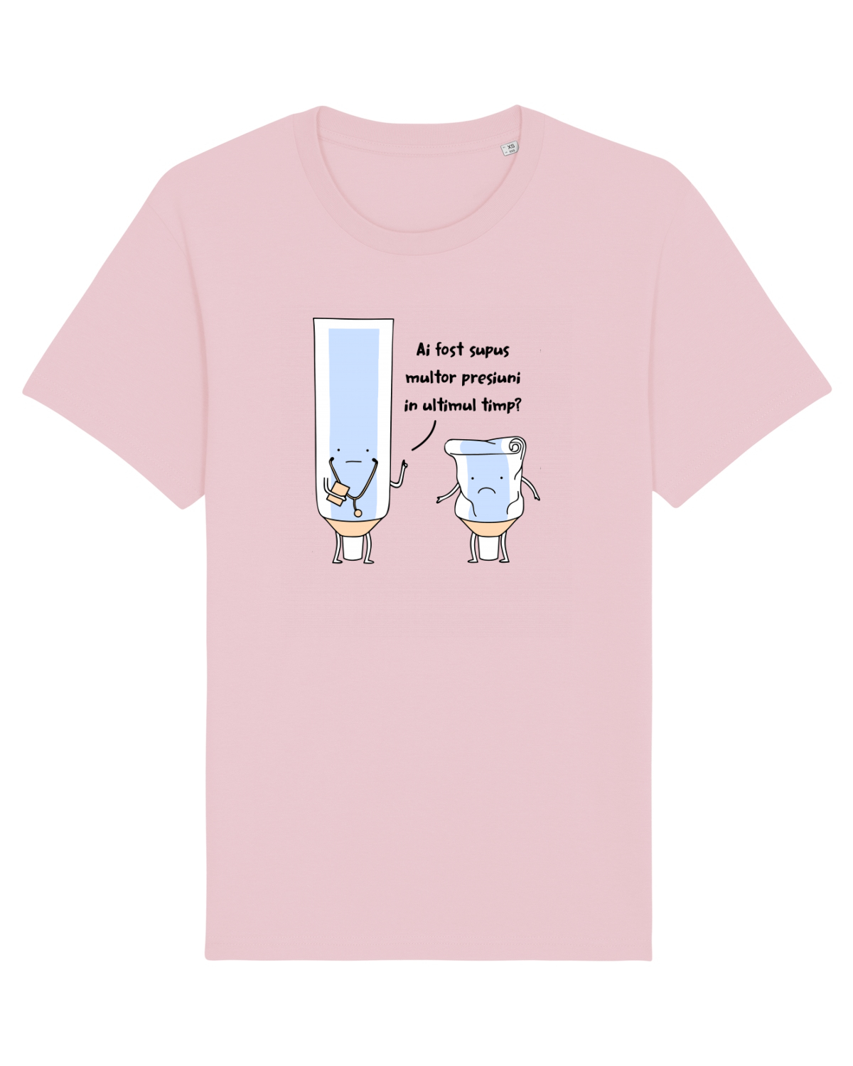 Tricou mânecă scurtă Unisex Rocker Cotton Pink
