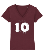 Sunt zero fara tine! Tricou mânecă scurtă guler V Damă Evoker