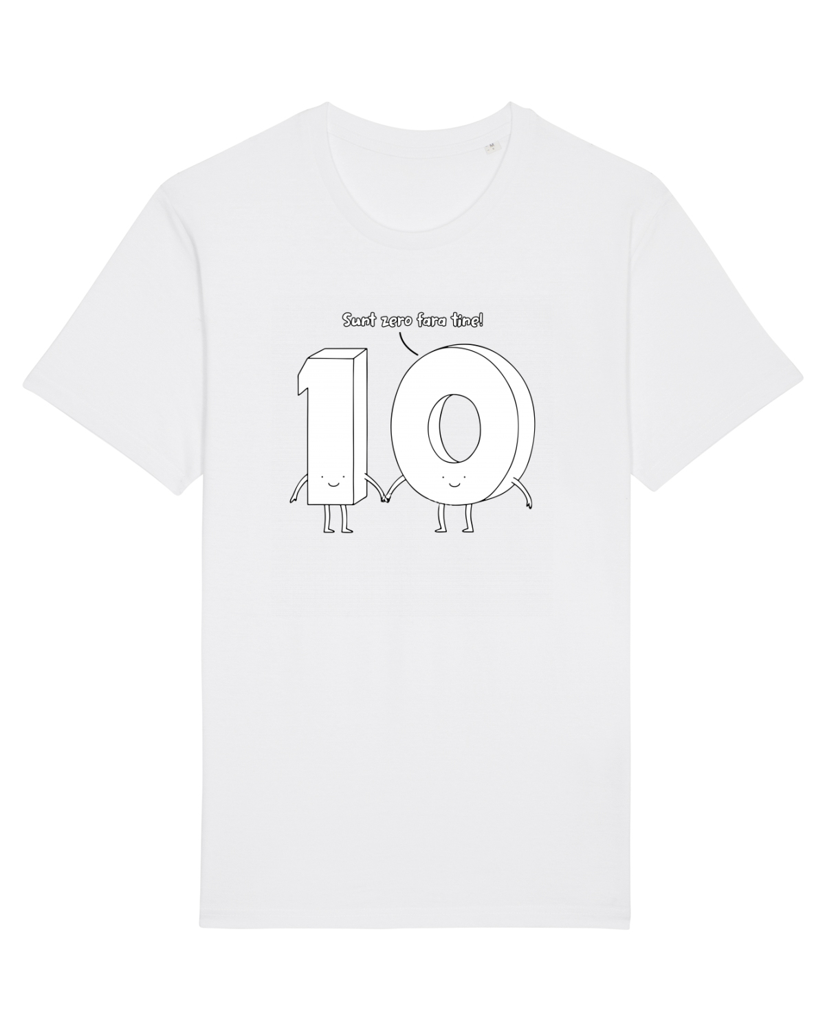 Tricou mânecă scurtă Unisex Rocker White