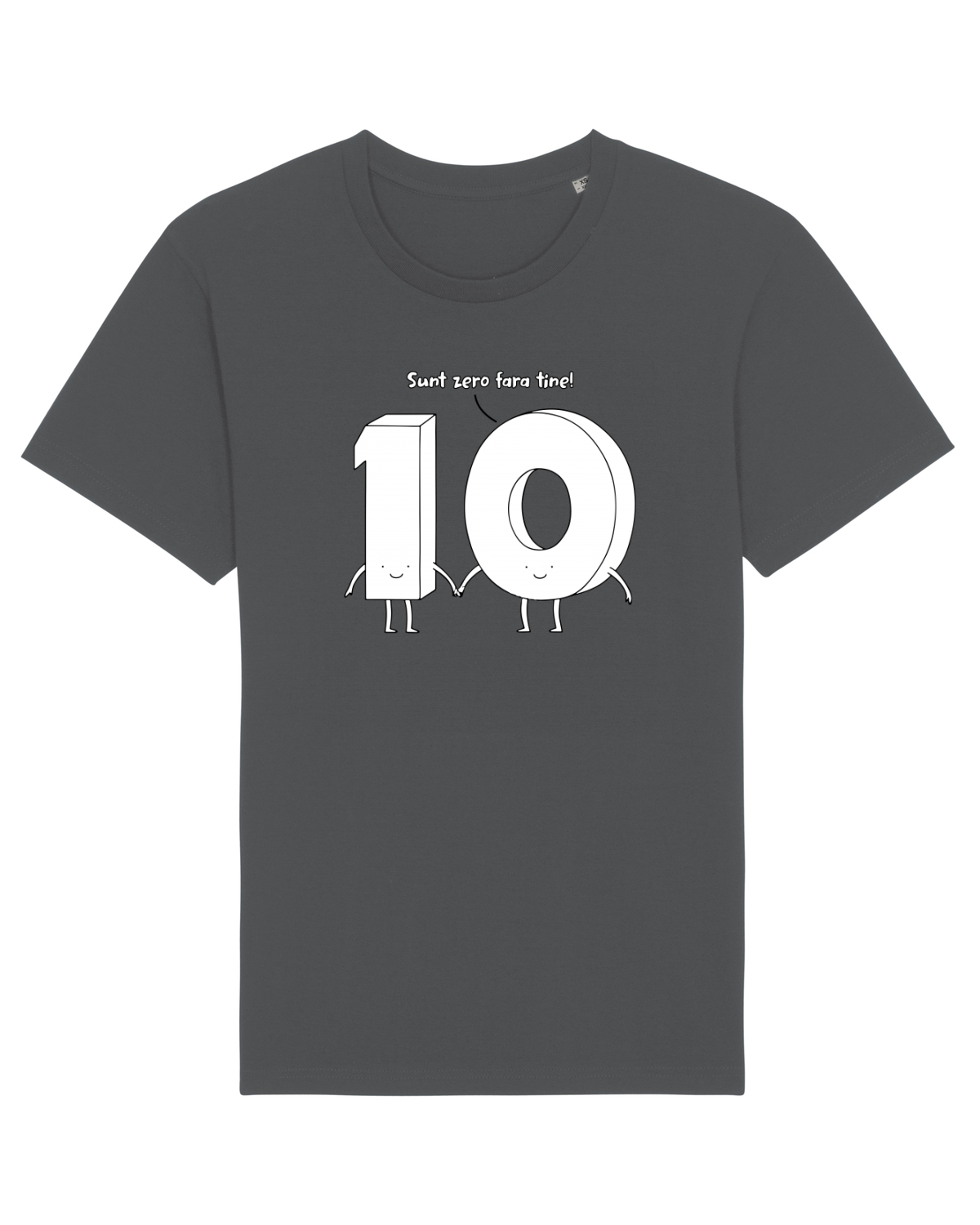 Tricou mânecă scurtă Unisex Rocker Anthracite