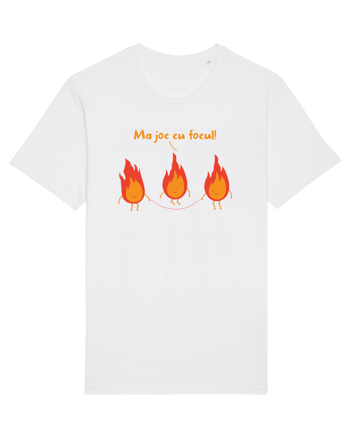 Tricou mânecă scurtă Unisex Rocker White