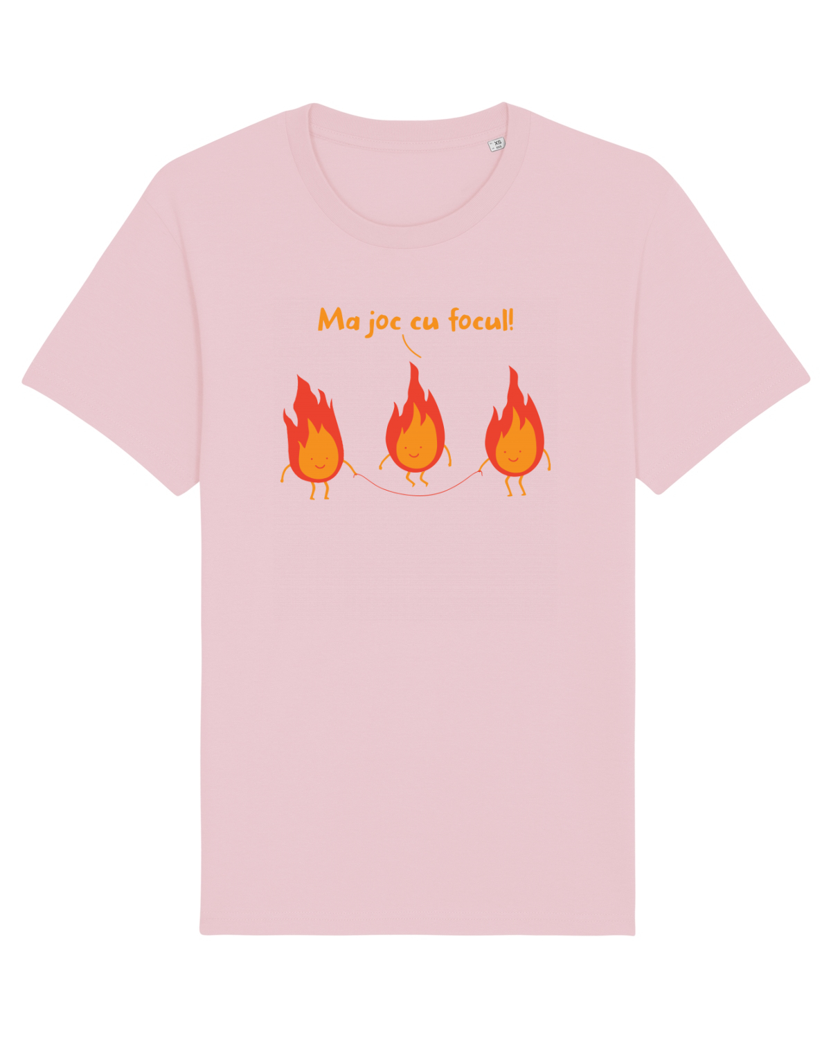 Tricou mânecă scurtă Unisex Rocker Cotton Pink