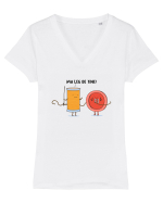 Ma leg de tine! Tricou mânecă scurtă guler V Damă Evoker