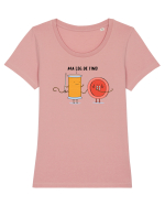 Ma leg de tine! Tricou mânecă scurtă guler larg fitted Damă Expresser