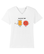 Ma leg de tine! Tricou mânecă scurtă guler V Bărbat Presenter