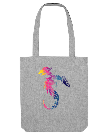 Geometric Fire And Ice Dragon Heather Grey