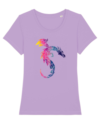Geometric Fire And Ice Dragon Lavender Dawn