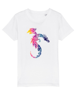 Geometric Fire And Ice Dragon Tricou mânecă scurtă  Copii Mini Creator