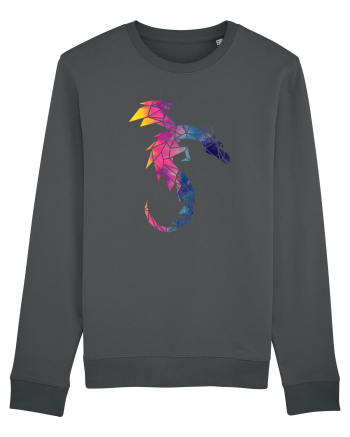 Geometric Fire And Ice Dragon Anthracite