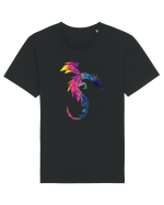 Geometric Fire And Ice Dragon Tricou mânecă scurtă Unisex Rocker