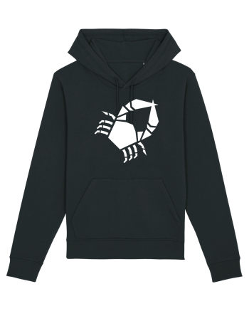 Cute Geometric Crab - Origami Style Black