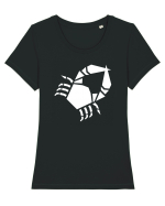 Cute Geometric Crab - Origami Style Tricou mânecă scurtă guler larg fitted Damă Expresser