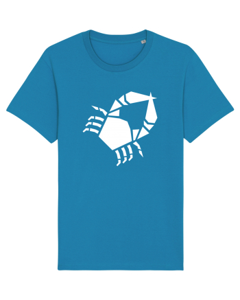 Cute Geometric Crab - Origami Style Azur