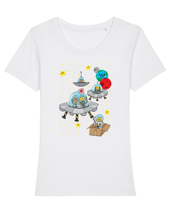 Space Cats White