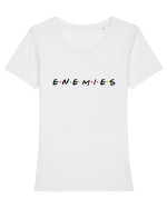 ENEMIES  Tricou mânecă scurtă guler larg fitted Damă Expresser