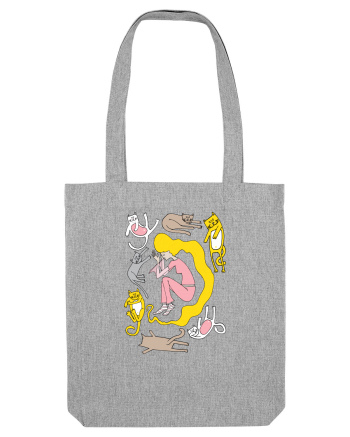 Sleeping girl, sleeping cats Heather Grey