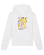Sleeping girl, sleeping cats Hanorac Unisex Drummer