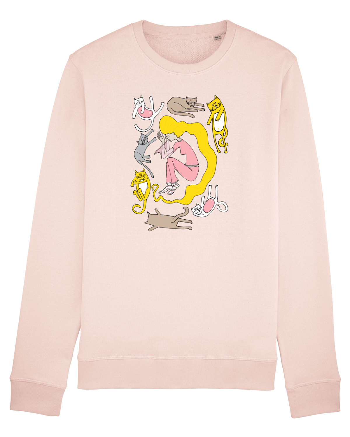Bluză mânecă lungă Unisex Rise Candy Pink