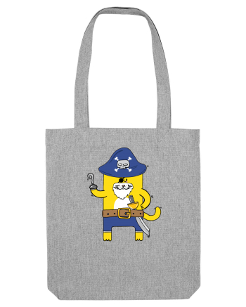 Pirate Meow Heather Grey