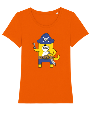 Pirate Meow Bright Orange