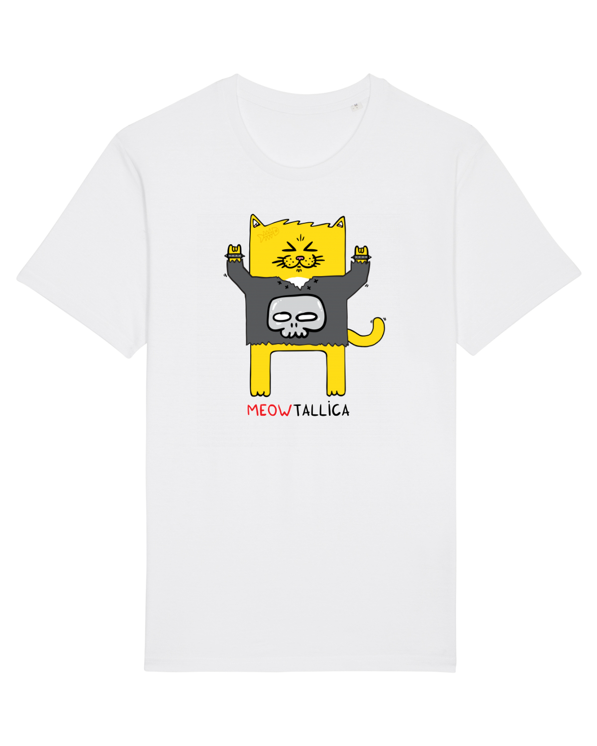 Tricou mânecă scurtă Unisex Rocker White