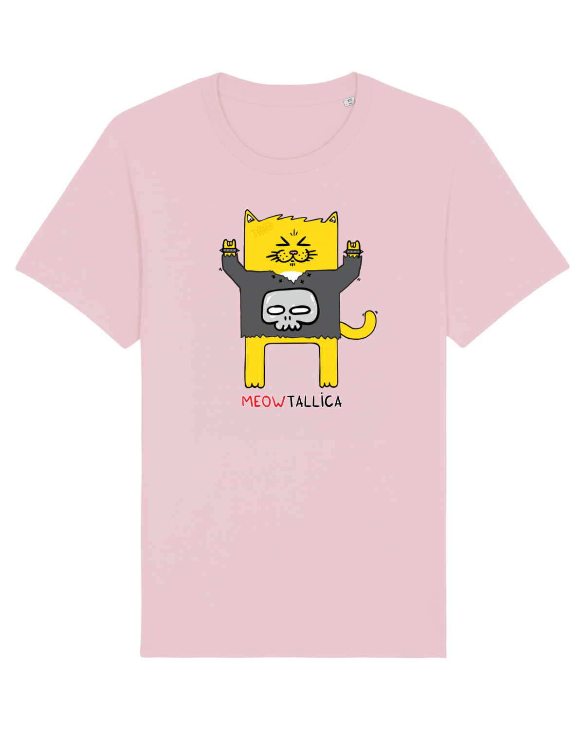 Tricou mânecă scurtă Unisex Rocker Cotton Pink