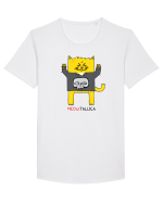 Meowtallica Tricou mânecă scurtă guler larg Bărbat Skater
