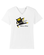 Meow-Jitsu Tricou mânecă scurtă guler V Bărbat Presenter