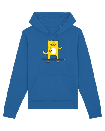 Cat on skateboard Royal Blue