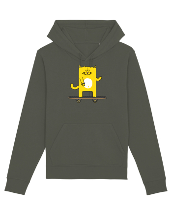 Cat on skateboard Khaki