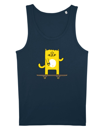 Cat on skateboard Navy