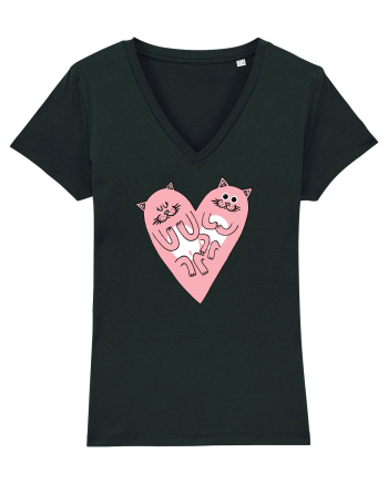 Cat heart Black