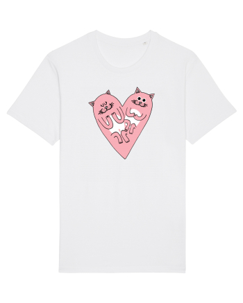 Cat heart White