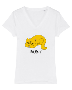 Busy Tricou mânecă scurtă guler V Damă Evoker