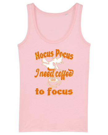 Hocus Pocus I Need Coffee  To Focus Cotton Pink