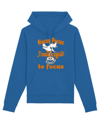 Hocus Pocus I Need Coffee  To Focus Royal Blue