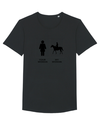 Woman Riding Design Black