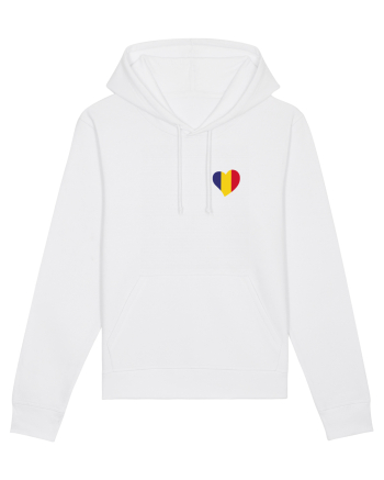 Inima tricolora Romania White