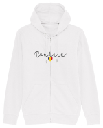 Romania inima tricolora Hanorac cu fermoar Unisex Connector