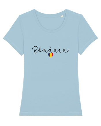 Romania inima tricolora Sky Blue