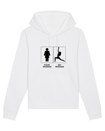 Woman Yoga Design White