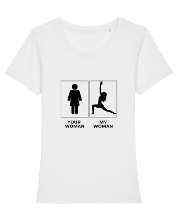 Woman Yoga Design White