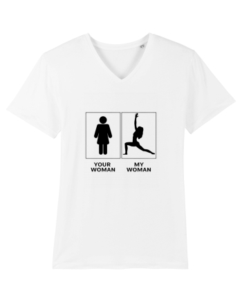 Woman Yoga Design White