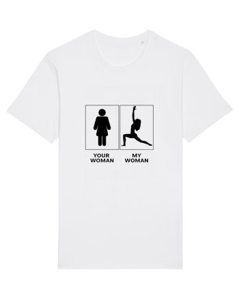 Woman Yoga Design White